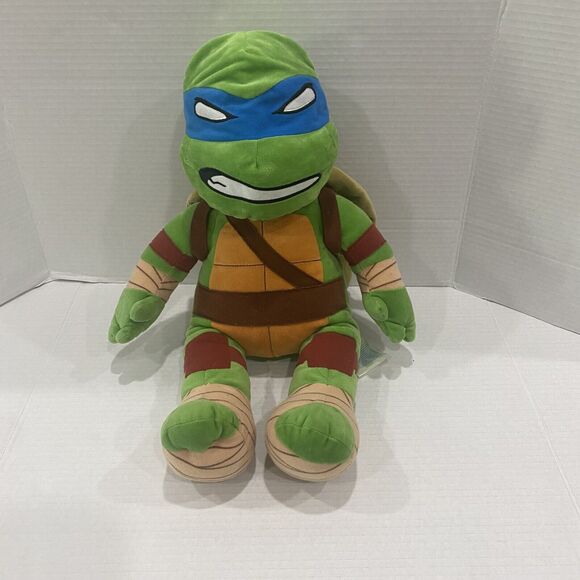 Build A Bear Teenage Mutant Ninja Turtles TMNT Nickelodeon Flip Face Leonardo - Picture 1 of 9